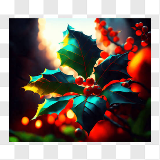 Red holly berry with green stem and leaves png download - 3660*3464 - Free  Transparent Red Holly Berry png Download. - CleanPNG / KissPNG