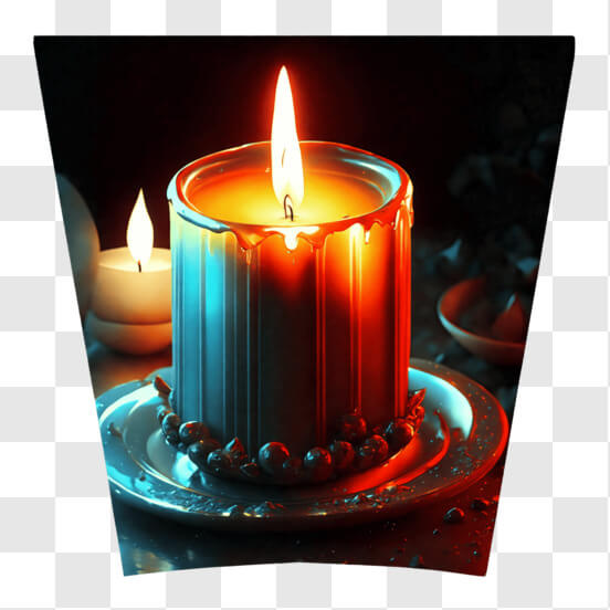 Página para colorear de velas negras · Creative Fabrica