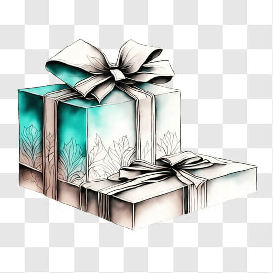 Gift Box Outline on Transparent Background 17392533 PNG