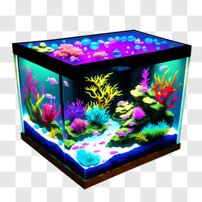 Neon Fish Aquarium Stock Photo - Download Image Now - Neon Colored