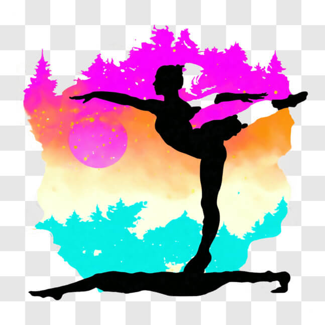 Desenho de ícone de bailarina, png