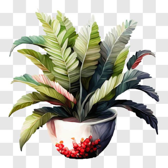 Plante décorative en pot Evolet