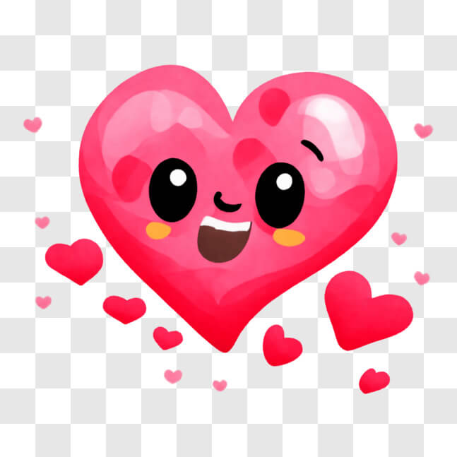Download Pink Heart Sticker for Friendship, Love, or Romance PNG Online -  Creative Fabrica