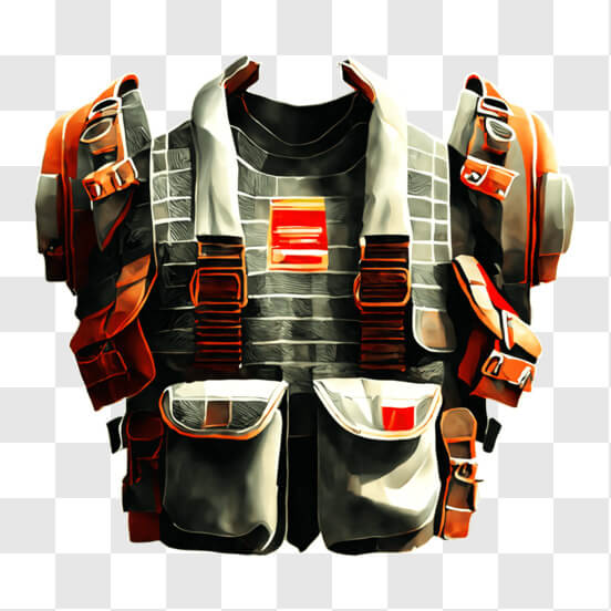 Body armour vest PNG transparent image download, size: 1049x1200px