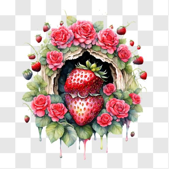 Un dessin facile de fleur et de fraise ! - Objectif dessin