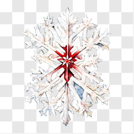 Download White Snowflake Ice Cube Clip Art for Winter Decorations PNG  Online - Creative Fabrica