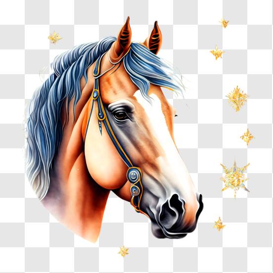 Projeto De Material De Cabeça De Cavalo Dos Desenhos Animados PNG Imagens  Gratuitas Para Download - Lovepik