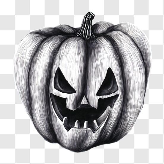 Scarica Disegno artistico di zucca di Halloween PNG Online - Creative  Fabrica