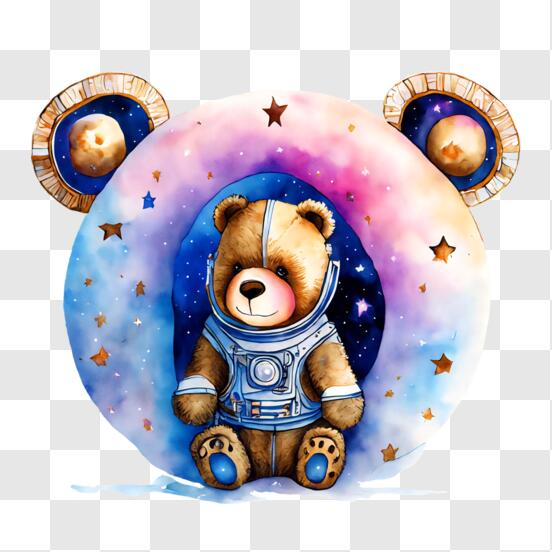 Download Teddy Bear Astronaut - Space Exploration PNG Online - Creative ...