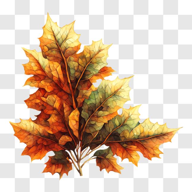Download Autumn Leaf Decoration PNGs Online - Creative Fabrica