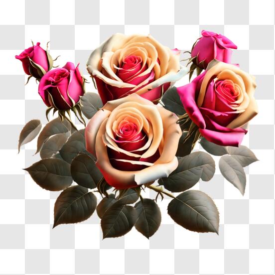 Rosas multicoloridas quebra-cabeça em Flores quebra-cabeças em