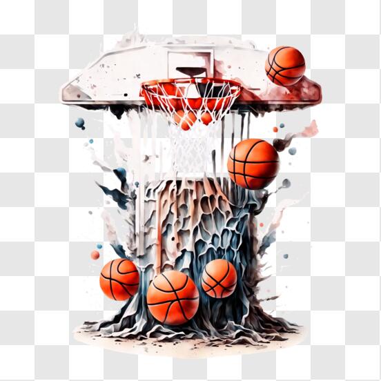Télécharger Jeu de basket intense avec paniers et balles de basket