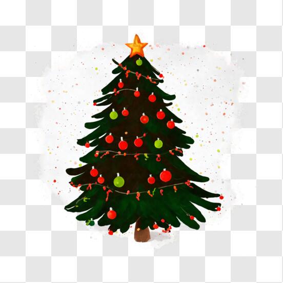 Desenho de Árvore de Natal decorada pintado e colorido por Usuário não  registrado o dia 24 de Novembro do 2021