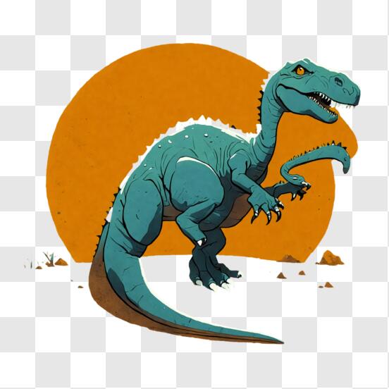 Ilustração da silhueta preto e branco do tyrannosaurus rex trex página para  colorir
