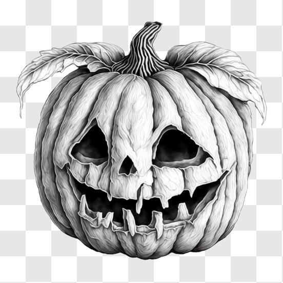 Desenho para colorir de Jack O Lantern de Halloween · Creative Fabrica