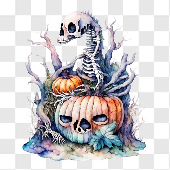 Baixe Arte Assustadora de Halloween PNG - Creative Fabrica