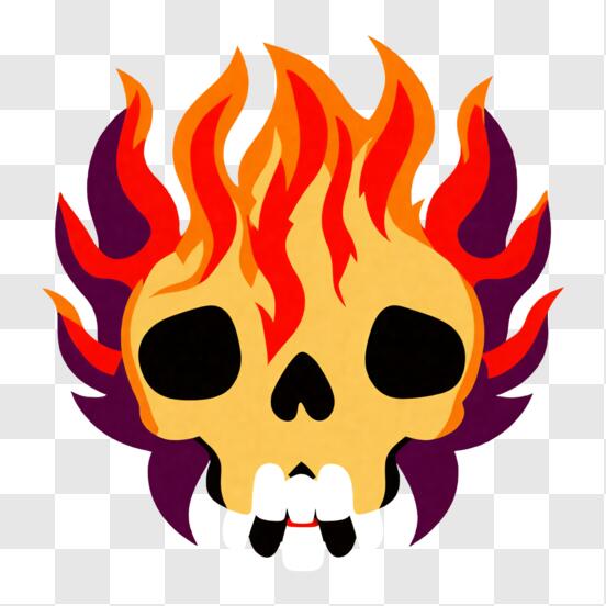 Download Flaming Head: A Symbol of Intense Focus and Inner Fire PNG Online  - Creative Fabrica