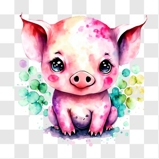 cochon mignon, contour noir et blanc de cochon kawaii pour livre de  coloriage. 13754602 Art vectoriel chez Vecteezy