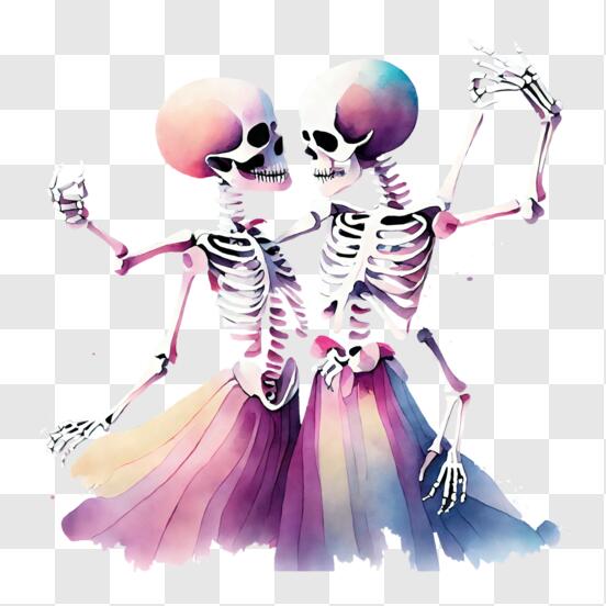 Télécharger Squelettes dansants pour les événements d'Halloween PNG En  Ligne - Creative Fabrica