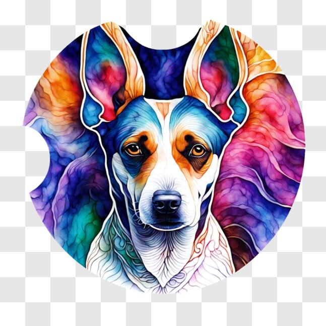 Download Abstract Dog Face Car Cover PNG Online - Creative Fabrica