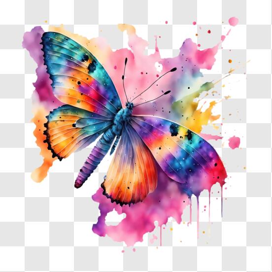 Colorful Butterflies Abstract | Art Print