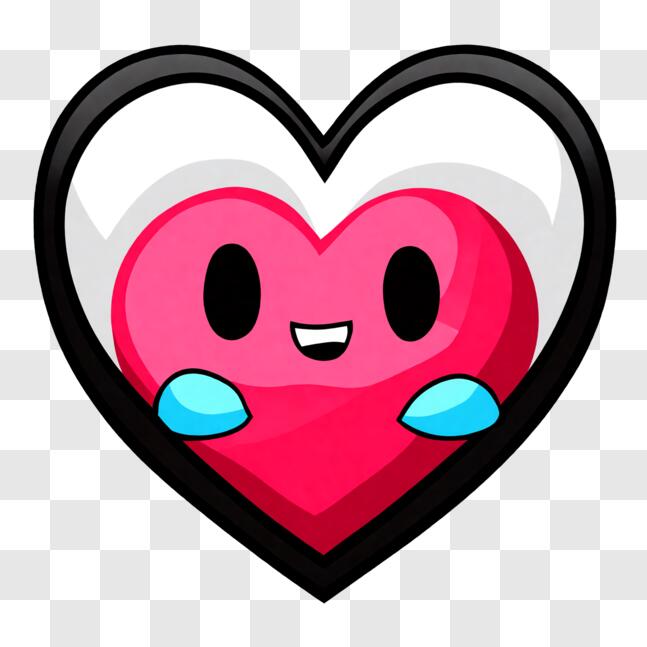 download-animated-kirby-heart-with-blue-eyes-pngs-online-creative-fabrica