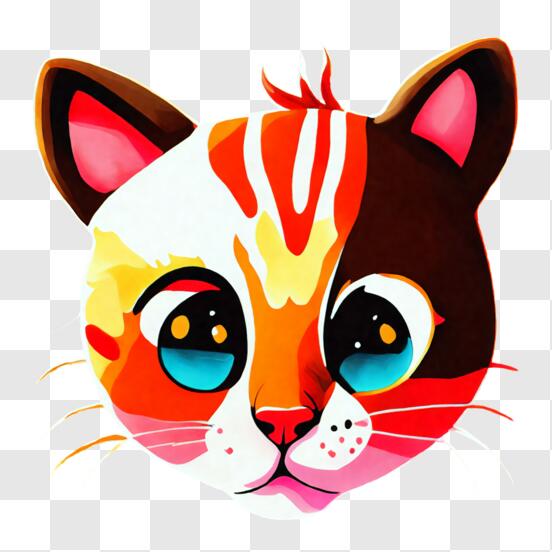 Desenho de Gato com franja pintado e colorido por Usuário não registrado o  dia 26 de Novembro do 2019