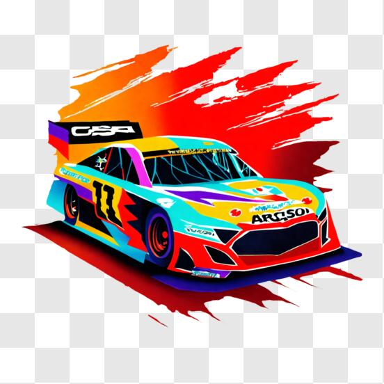 Premium AI Image  Sketch of a racing car on a white background 3d