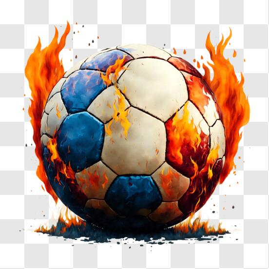 Télécharger Ballon de soccer enflammé aux couleurs du drapeau des  États-Unis PNG En Ligne - Creative Fabrica