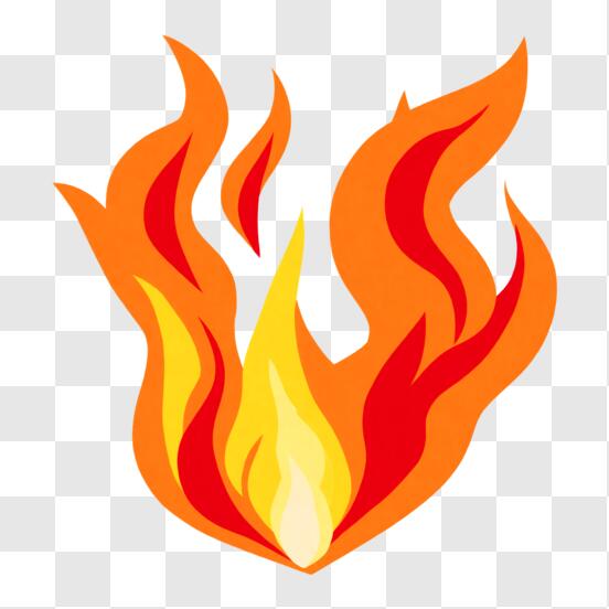 Download Fire Flame Icon for Various Representations PNG Online