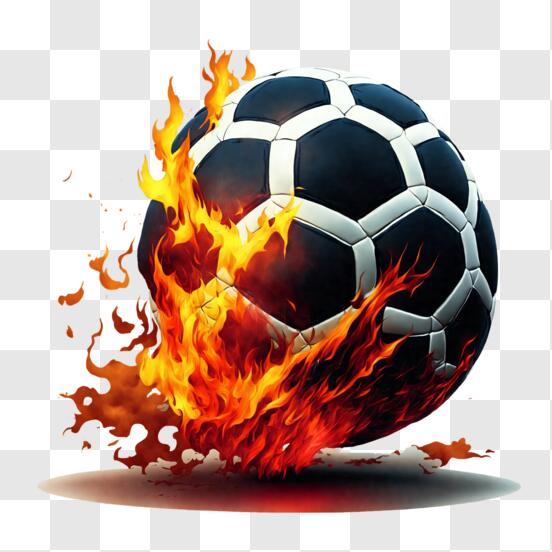 Télécharger Ballon de football en feu PNG En Ligne - Creative Fabrica
