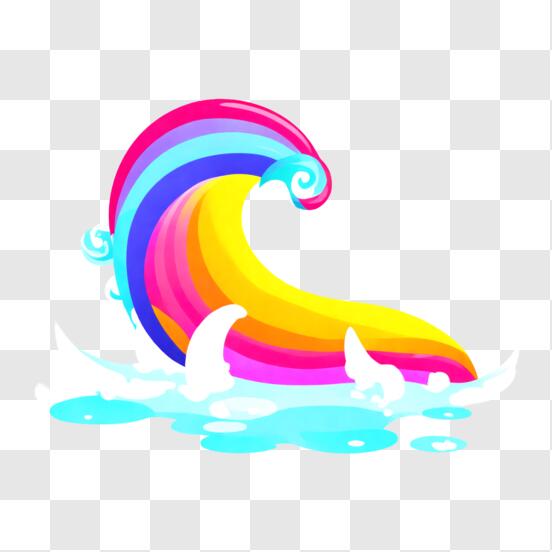 Rainbow Line png download - 1024*1024 - Free Transparent Fishing