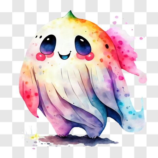 Download Cute and Fun Colorful Ghost Pokemon Figurine PNG Online ...