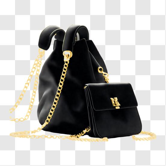 Classic Black Satchel Handbag