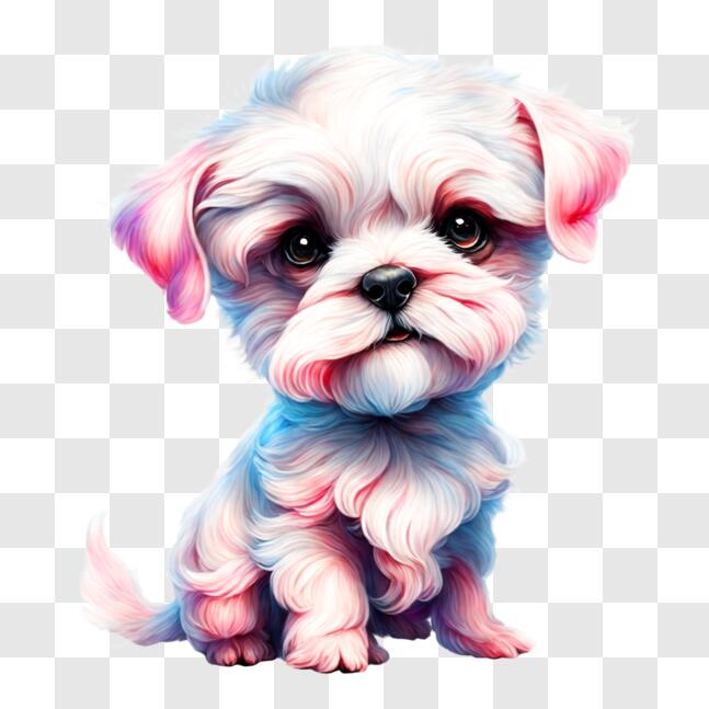 Download Adorable Small Dog with Unique Fur Pattern PNG Online ...
