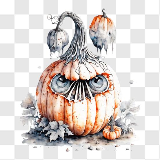 Abóboras De Halloween Com Cara Assustadora Ilustração 8 Ilustração