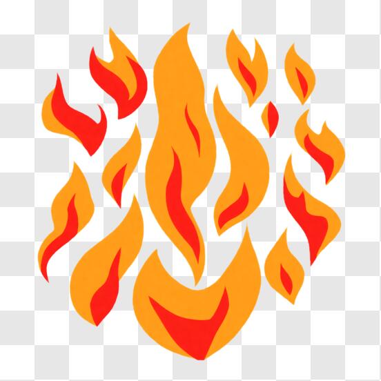 Fogo, chama fogo euclidiano, material de fogo, laranja, papel de