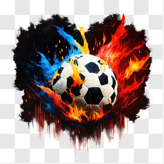 Télécharger Ballon de soccer en flammes - Publicité pour les sports et les  loisirs PNG En Ligne - Creative Fabrica