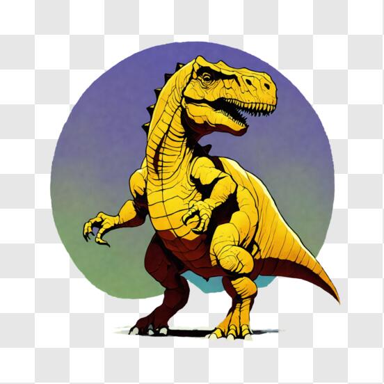 Desenho de T Rex Emoji para colorir