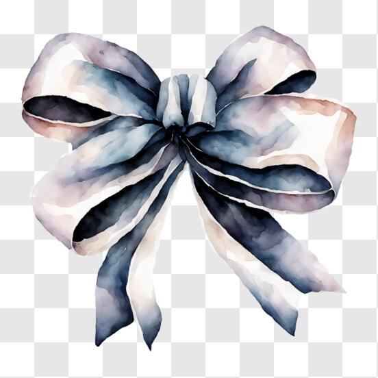 Blue And White Hair Bow Made Of Ribbon Isolated On White Background Stock  Photo, Picture and Royalty Free Image. Image 89986862.