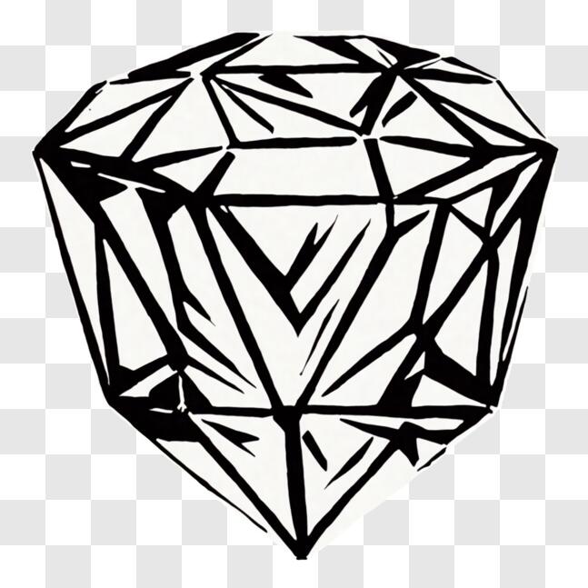 Descargar linea de diamantes gratis  Diamante para colorear, Diamante  dibujo, Diamantes