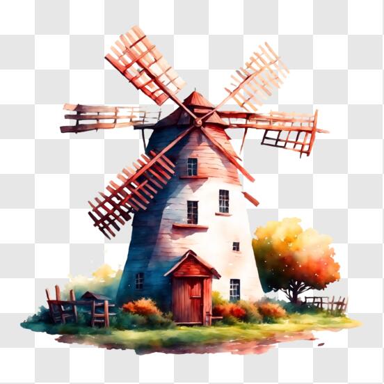 SVG > moinho moinho de vento Países Baixos máquina - Imagem e