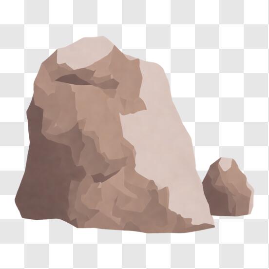 Download Isolated Large Rock with Surrounding Small Rocks PNG Online -  Creative Fabrica