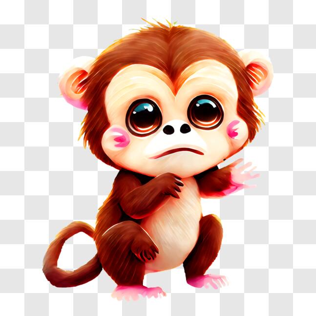 Linha Preta Macaco Animal Stick Figura PNG , Desenhos Animados De