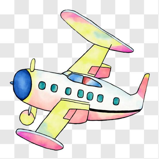 Avião Desenho Ilustração, avião, criança, comida png