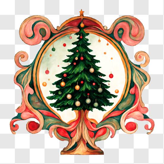 Scarica Decorazione festiva dell'albero di Natale PNG Online - Creative  Fabrica