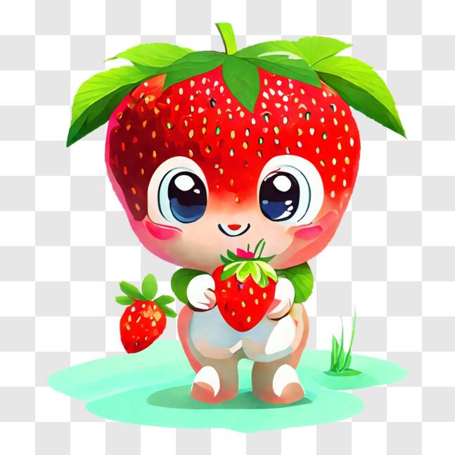 Descarga Fresas frescas en un tazón de vidrio PNG En Línea - Creative  Fabrica