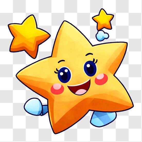 smiling star clip art