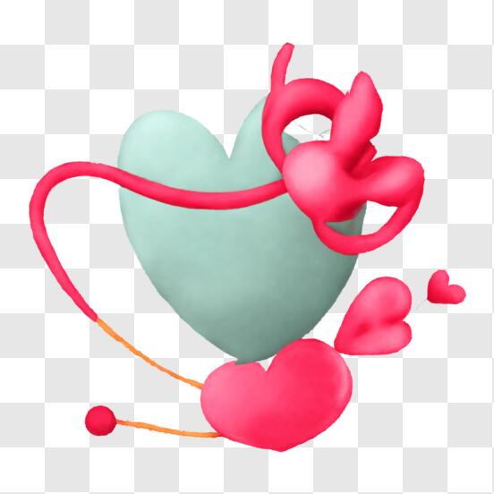 Download Love and Romance - Heart-shaped Balloons PNG Online