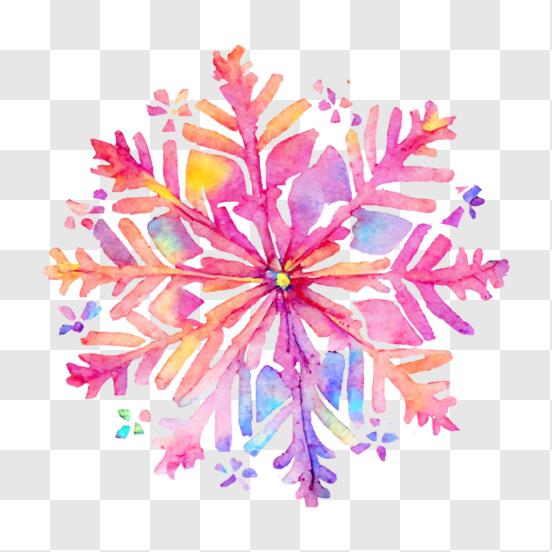 Pink and White Snowflakes With Transparent Background Digital Art by Taiche  Acrylic Art - Fine Art America